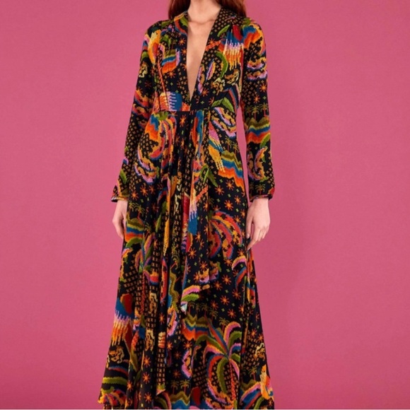 FARM Rio Macaw Island Maxi Drews NWT - Picture 2 of 8